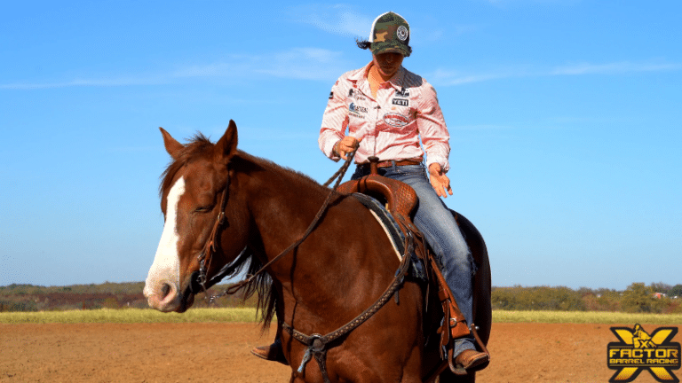 A woman riding a brown horse in an open field.